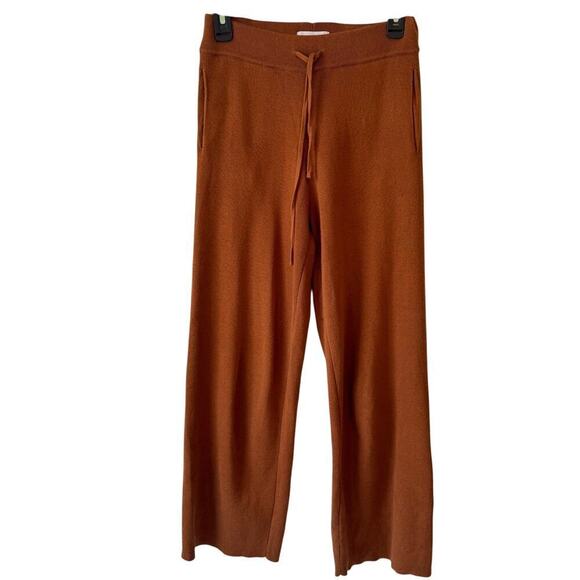 Oak + Fort Womens Pull on Pants Size XS Brown Cotton Knit Casual Comfy Leisure - Picture 1 of 7